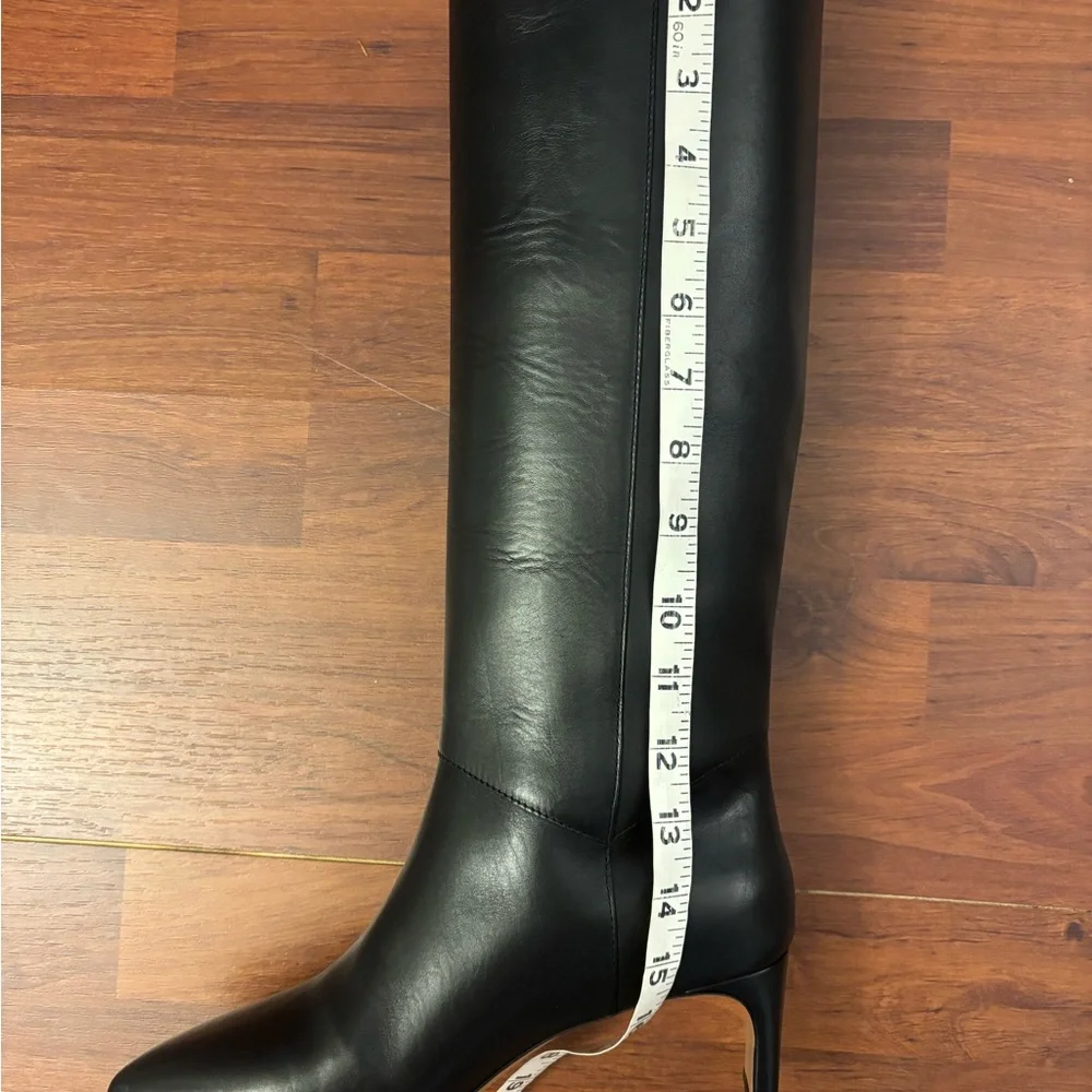 NEW Emerson Fry Lou Walking Boot Black Leather Knee High Sz 39/Works for Sz 38 - Picture 6 of 6